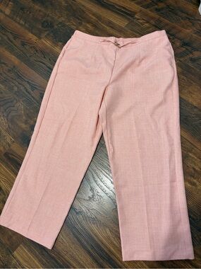 Alfred Dunner Blush Pink Cropped Dress Pants 20W NWT
